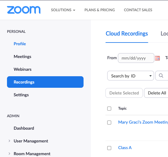 zoom screenshot